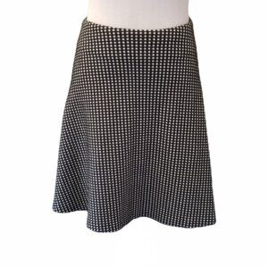Banana Republic polka dot flare mini skirt women's size 4 (08)